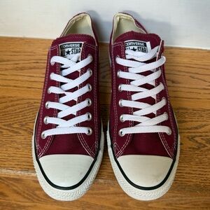 Converse Burgundy Low-Top Sneakers